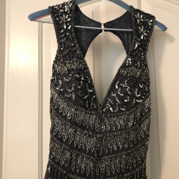 Primavera gray beaded dress - Picture 3 of 8